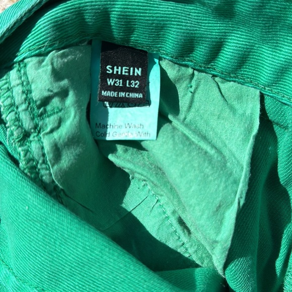 SHEIN W31 Flare Green Jeans. - Picture 3 of 6